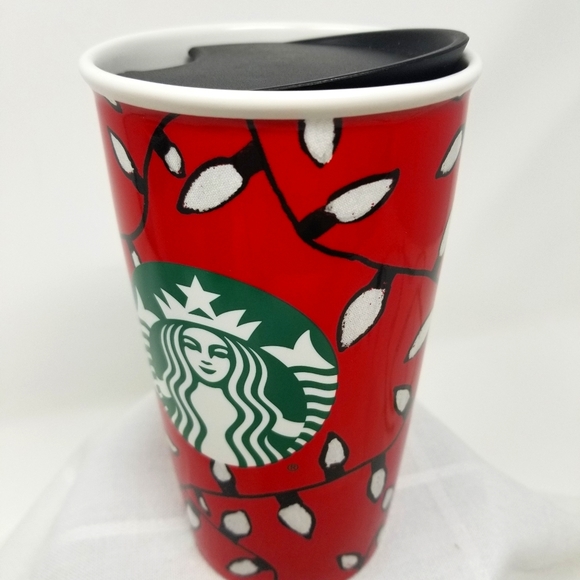 Starbucks Other - Starbucks Vintage NEW Red Ceramic Travel Mug.